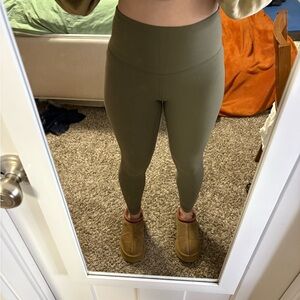 Lululemon Army Green High-Waisted Align Leggings 25”